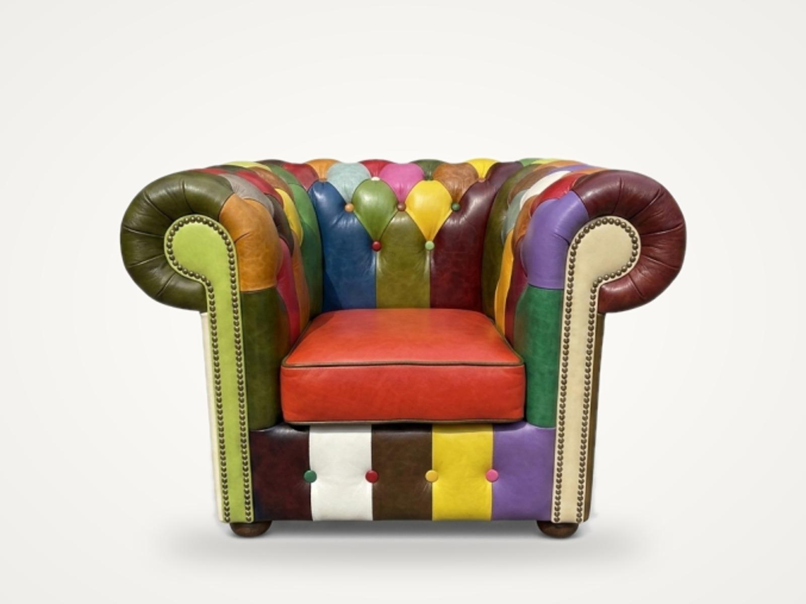Fotel Classic Patchwork — patchwork (wielokolorowy), zdjęcie produktowe